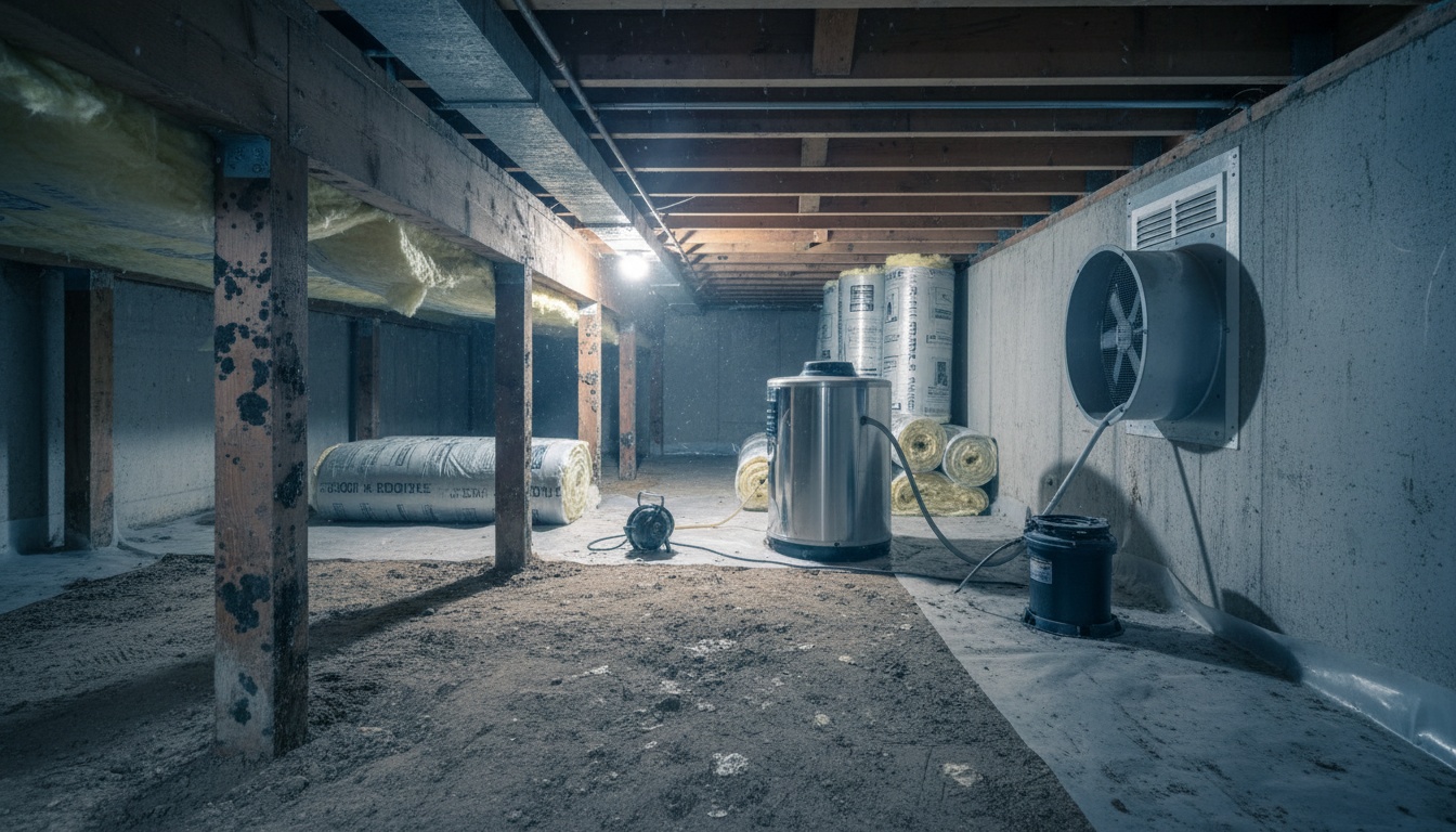 Krypgrund – allt du behöver veta om fukt, lukt och isolering