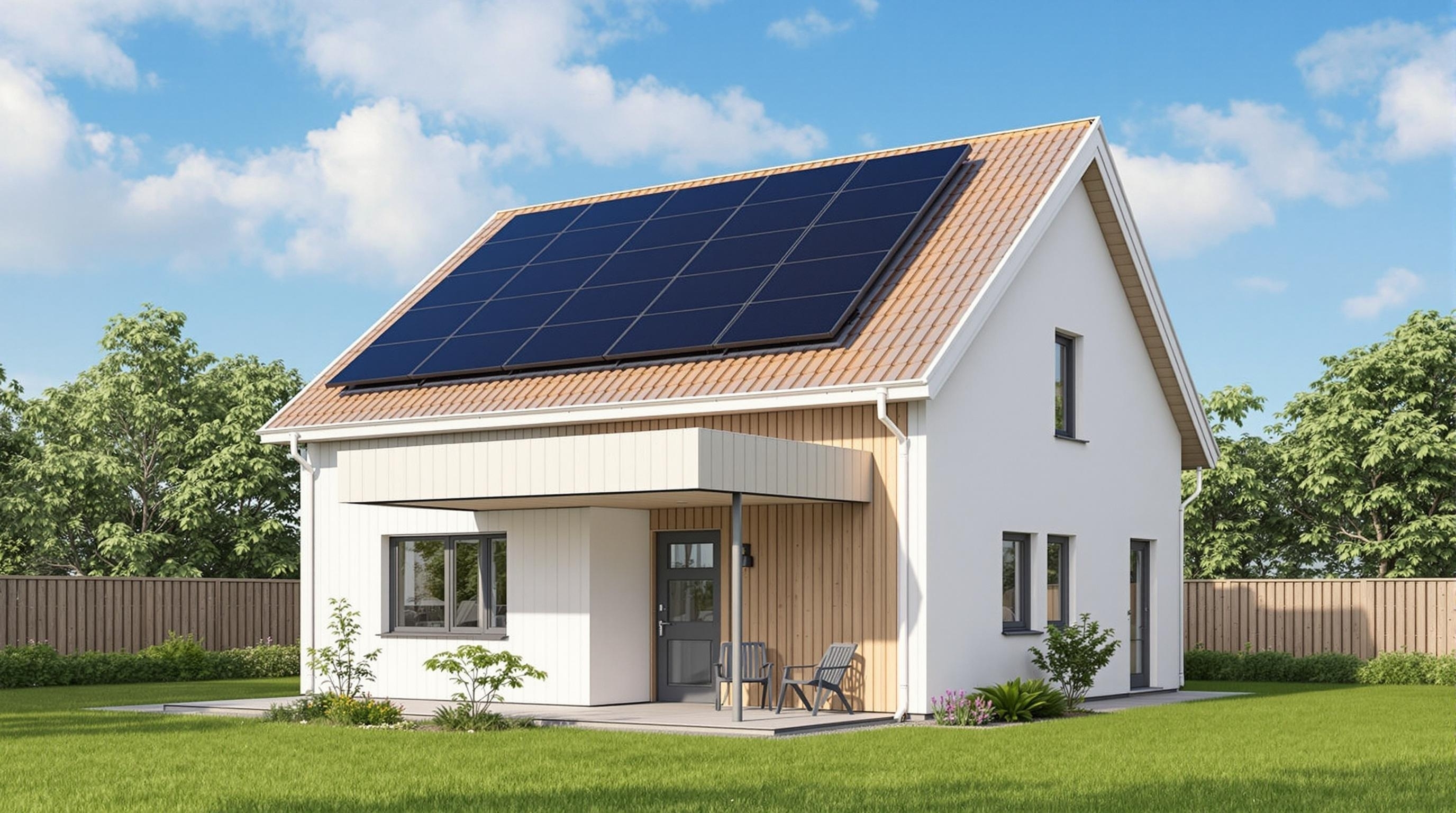 Solceller på nybyggda hus