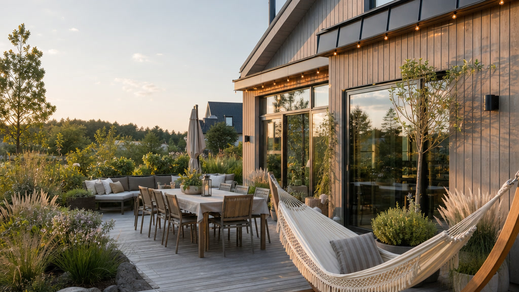 Så skapar du en trivsam uteplats vid ditt nya hus
